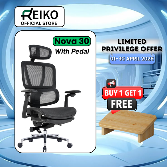 Reiko Nova 30 ergonomic office chair Malaysia - Korea Wintex mesh 5D 