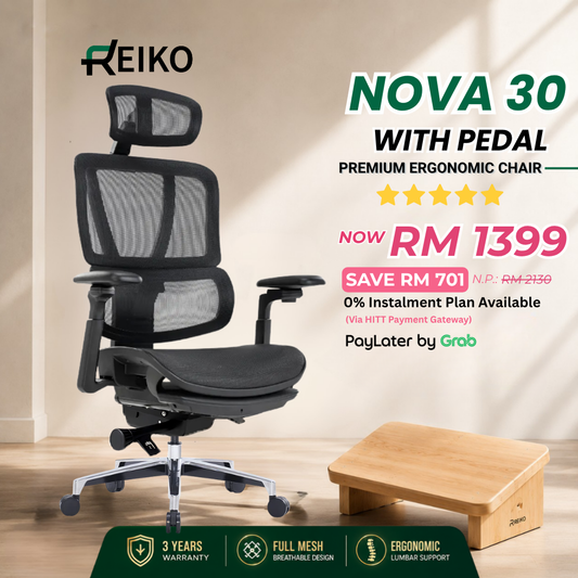 Reiko Nova 30 ergonomic office chair Malaysia - Korea Wintex mesh 5D 