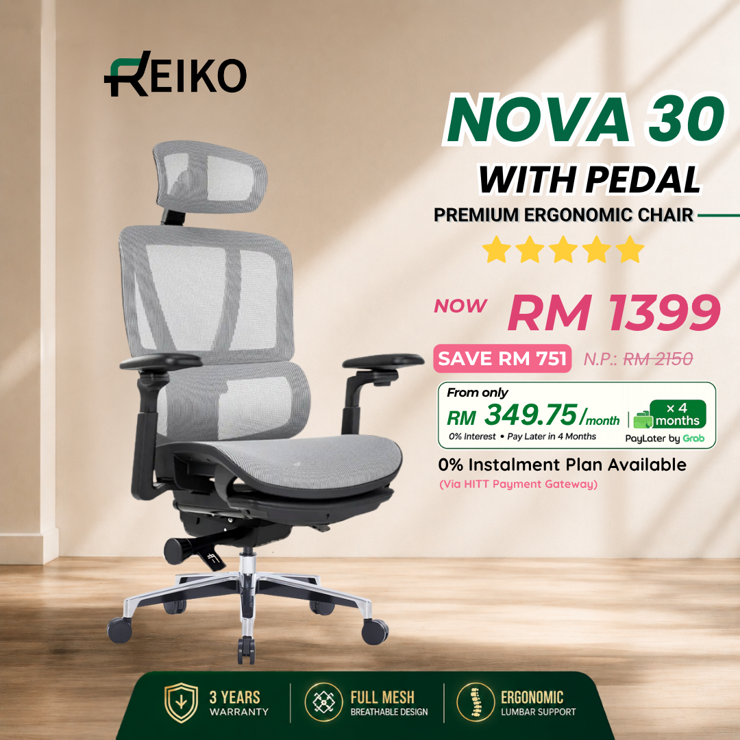 Reiko Nova 30 ergonomic office chair Malaysia - Korea Wintex mesh 5D 