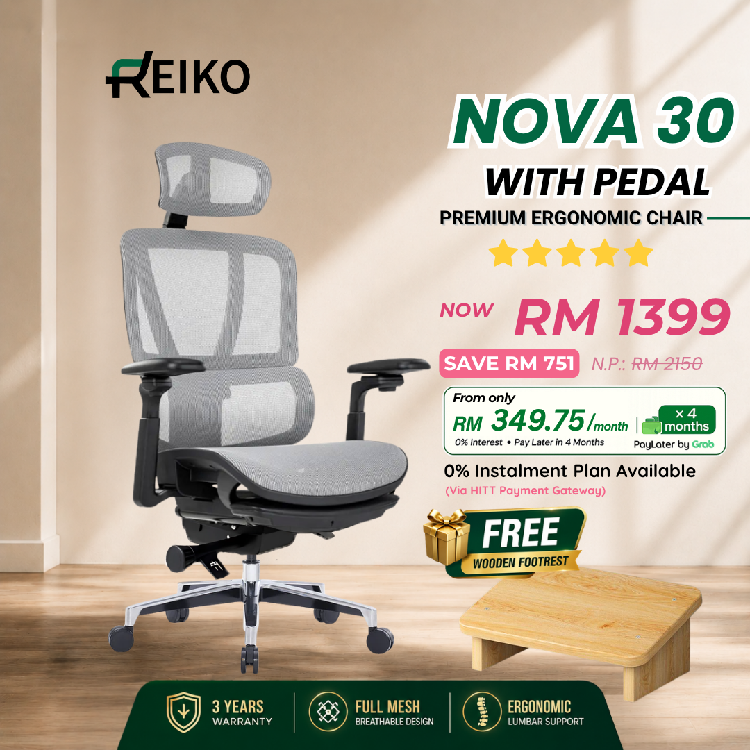 Reiko Nova 30 ergonomic office chair Malaysia - Korea Wintex mesh 5D 