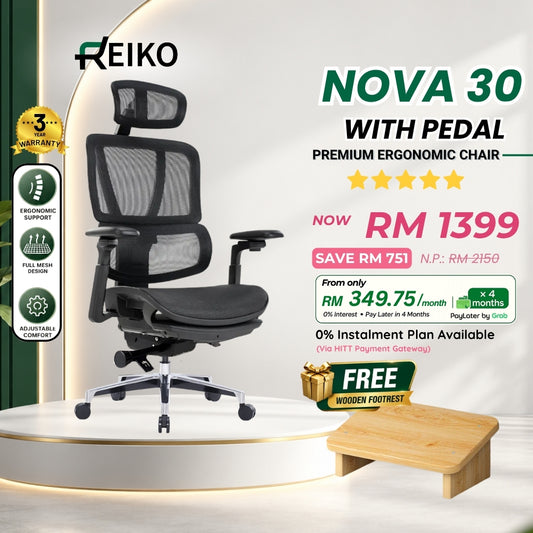 Reiko Nova 30 ergonomic office chair Malaysia - Korea Wintex mesh 5D 