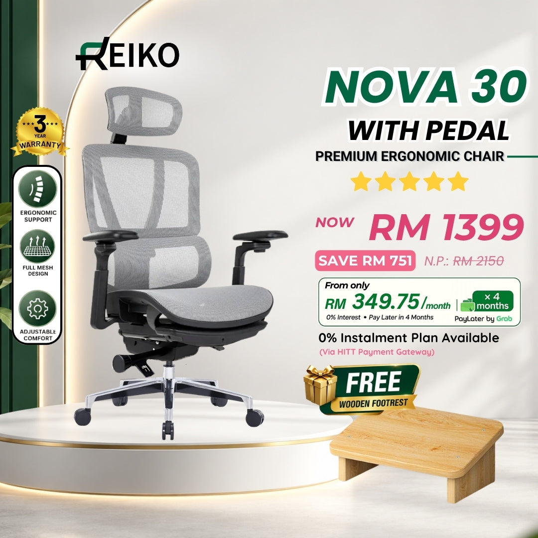 Reiko Nova 30 ergonomic office chair Malaysia - Korea Wintex mesh 5D 
