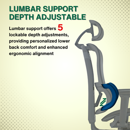 Reiko Vertex with Pedal Ergonomic Chair Full Mesh Seat Chair - 3 Years Warranty (Office Chair, Ergonomic Chair, Gaming)