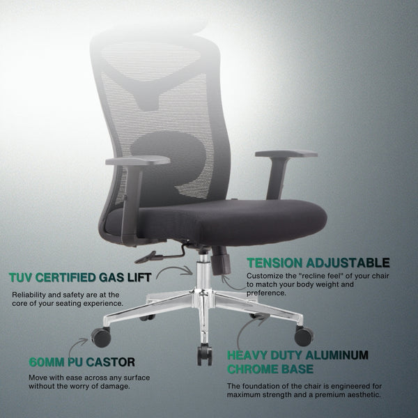 Reiko Elite Ergonomic Chair specifications