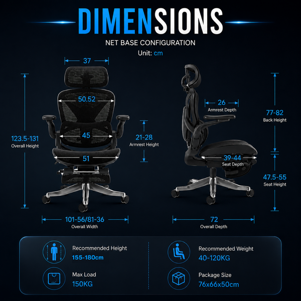 Reiko Apex Ergonomic Chair specifications