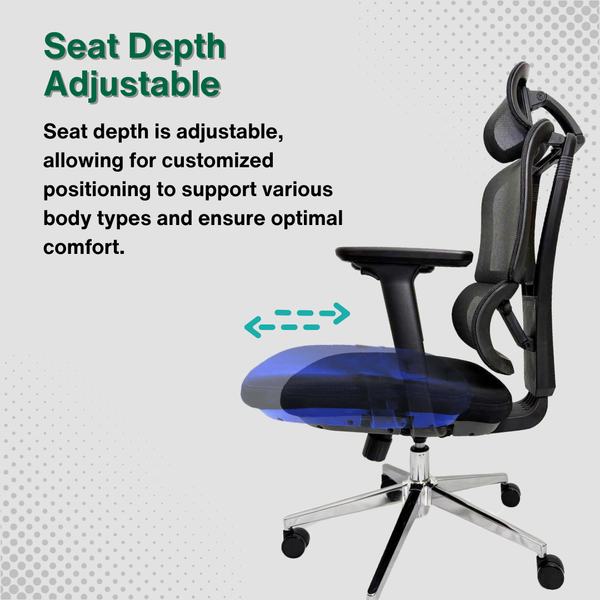 Reiko Elevate 30 Ergonomic Chair specifications