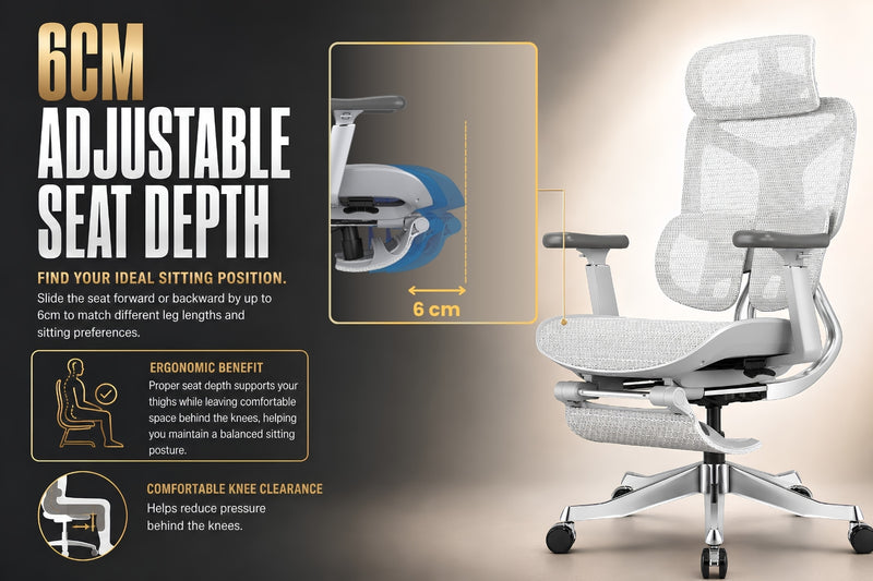 Reiko Ergolux Ergonomic Chair specifications