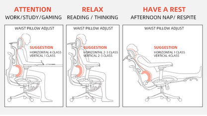 Reiko Aurelia Ergonomic Chair Full Mesh 6D Armrest Ergonomic Office Aluminum Chair Heavy Duty with Footrest