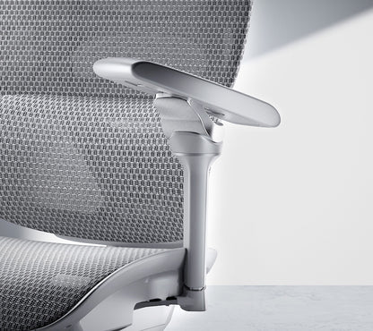 Reiko Aurelia Ergonomic Chair Full Mesh 6D Armrest Ergonomic Office Aluminum Chair Heavy Duty with Footrest