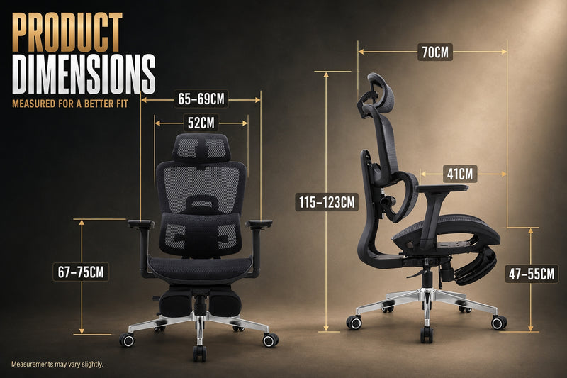 Reiko Lumos Ergonomic Chair specifications