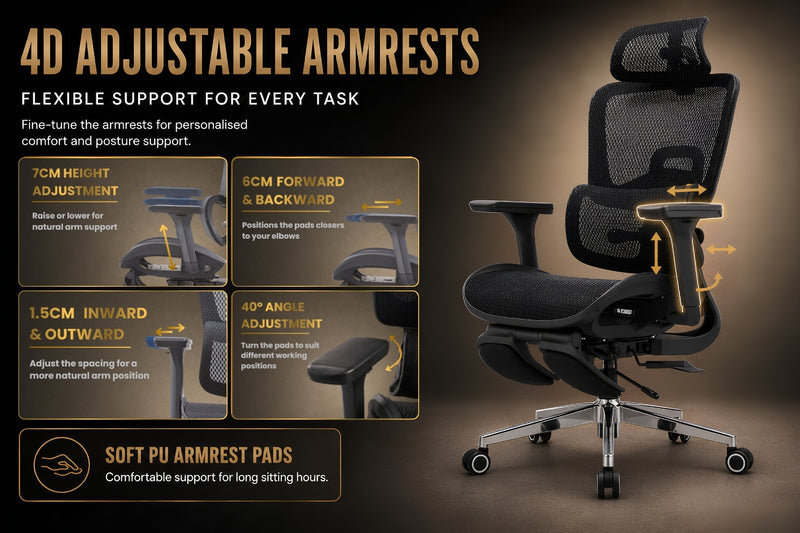 Reiko Lumos Ergonomic Chair specifications