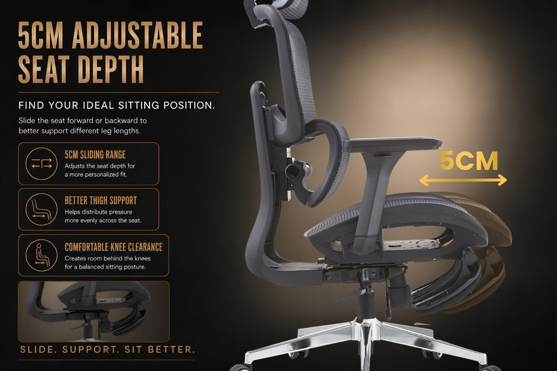 Reiko Lumos Ergonomic Chair specifications