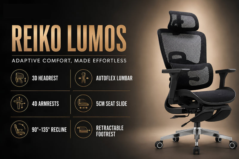 Reiko Lumos Ergonomic Chair specifications