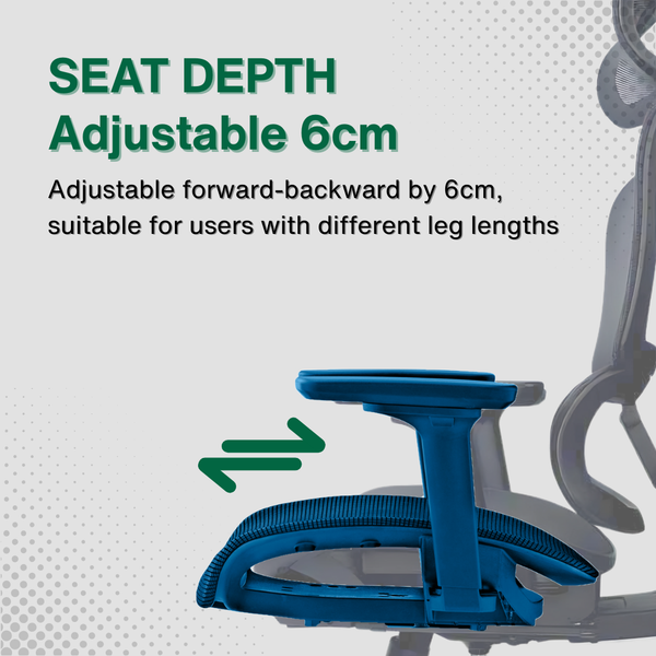 Reiko Vertex Ergonomic Chair specifications