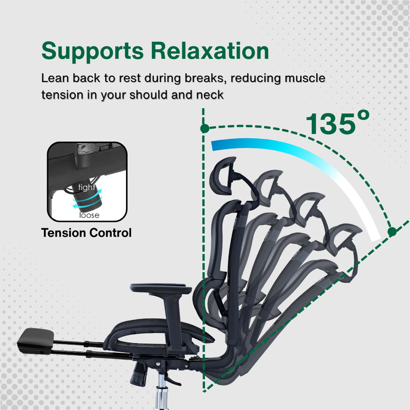 Reiko Vertex 人体工学椅 specifications