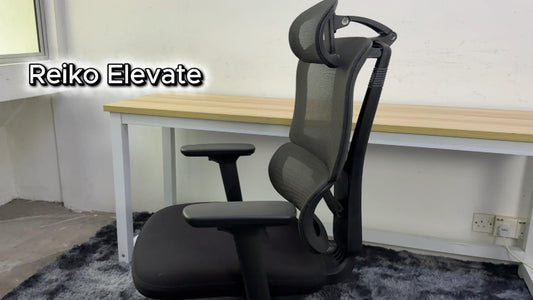 Reiko Elevate ergonomic chair operation guide video showing adjustment features