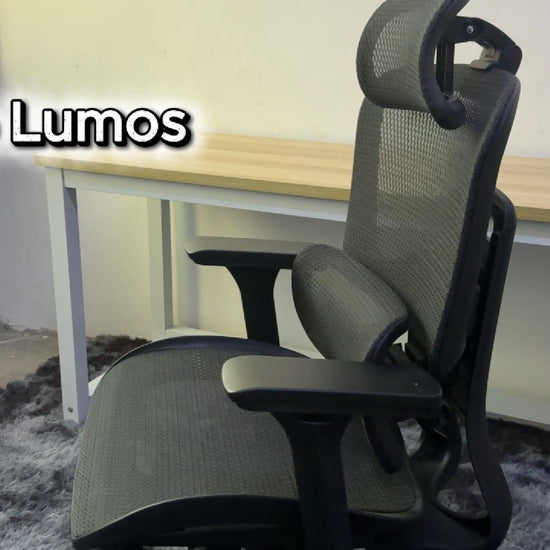 Reiko Lumos ergonomic chair operation guide video showing adjustment features