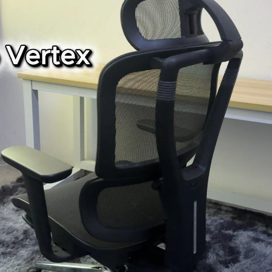 Reiko Vertex ergonomic chair operation guide video showing adjustment features